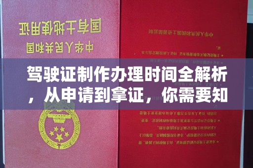 中山驾驶证制作办理时间全解析，从申请到拿证，你需要知道的一切